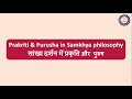 Prakriti & Purusha in Samkhya philosophy | सांख्य दर्शन में प्रकृति और प