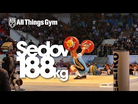 Vladimir Sedov (KAZ, 94k) 188kg Snatch 2014 Almaty Worlds