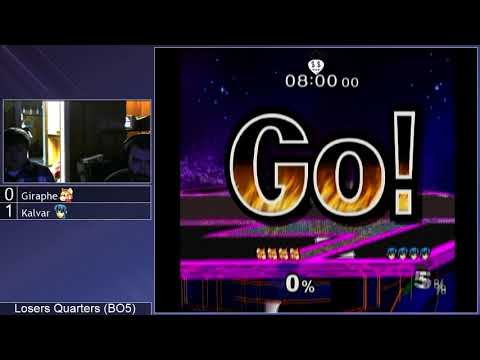 MMOM185 SSBM - Giraphe (Fox) vs. Kalvar (Marth) - Melee LR7