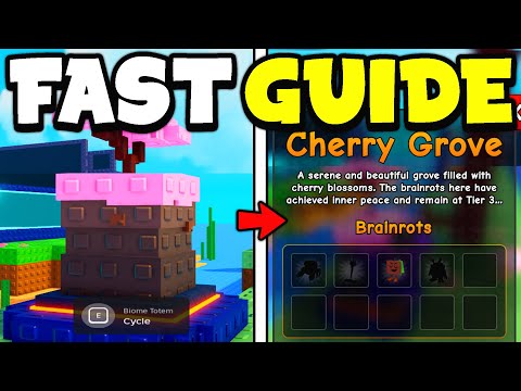 FAST GUIDE for CHERRY BIOME in Plants Vs Brainrots Roblox
