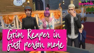 The Sims 4 Grim Reaper in first person mode