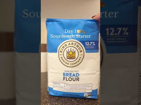 Day 1: Sourdough Starter for Beginners🍞 #sourdoughstarter #sourdoughforbeginners