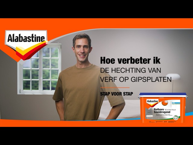Alabastine rolbare voorstrijk sneldrogend - wit - 5L