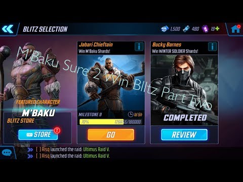 Marvel Strike Force M'Baku Sure 2 Win Blitz Part 2