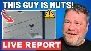 Cruise Chaos!  Man dangling from Cruise Ship and more