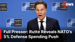 FULL PRESSER: Rutte Addresses Media on Defense Spending, Russia, Ukraine and US Troop Review | AC1E