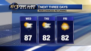 FIRST ALERT WEATHER: Cold front on the way with rain Wednesday & Thursday