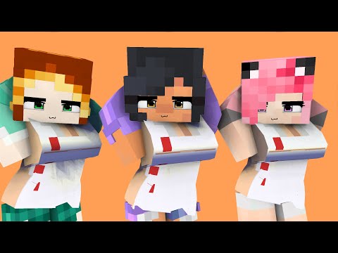 darling ohayo! first meet nurse aphmau, kim and kc - minecraft animation #shorts