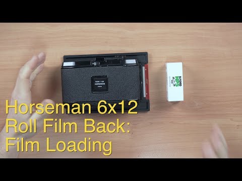 Horseman 6x12 Roll Film Back || Film Loading