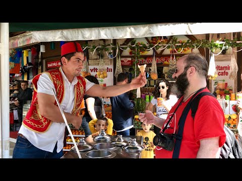 Why is TURKISH ICE CREAM so much fun? | Antalya, Turkey | The Fluffies Channel