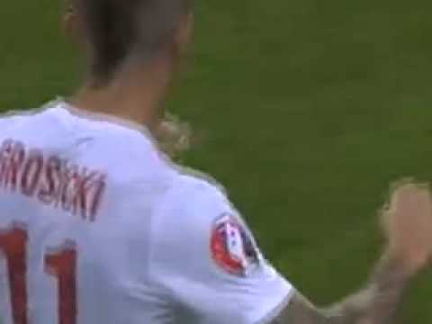 Kamil Grosicki's Goal for Poland vs Gibraltar UEFA EURO 2016