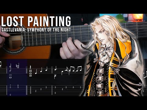 Lost Painting - Castlevania: Symphony of the Night- Fingerstyle Guitar Tutorial + TAB