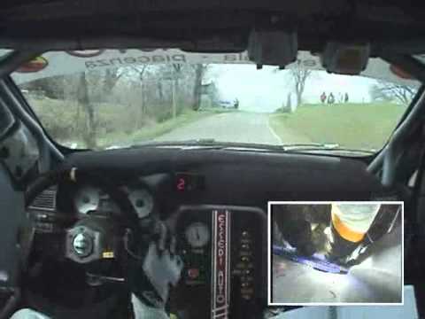 Cameracar show Rally Mulini 2011 Zilocchi-Capelli Punto R3D con inquadratura pedali