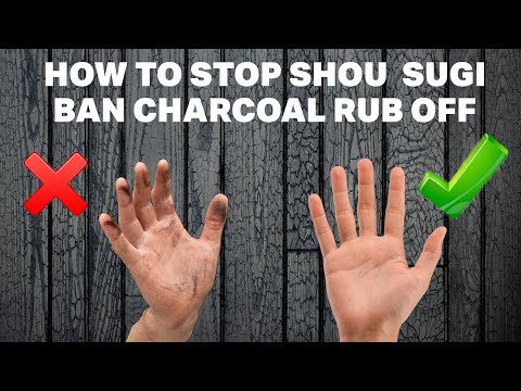 Does the charcoal rub off Shou Sugi Ban timber?