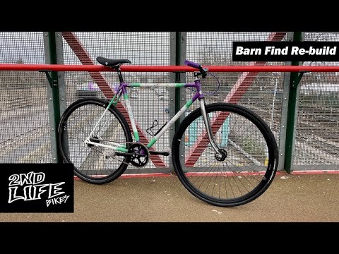 Barn Find Restoration Build Video - Vintage Road Bike to Single Speed Whip! - Rattle Can Spray Job
