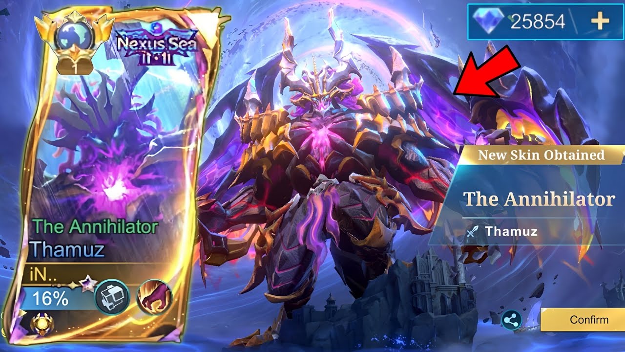 NEXUS SEA THAMUZ SKIN IS HERE FINALLY!! 🤯 ( SPENT DIAMONDS REVEAL ) - MLBB