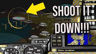 Using SimCopter's Best Cheat Code to Save Island Town From a UFO! | No Commentary