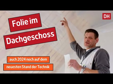 Foil installation in the attic/foil in the roof.