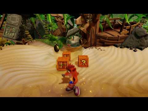 Crash N.sane trilogy - N.Sanity Beach VERY OLD World record "tutorial?" - time trial 21.68 (danylr2)