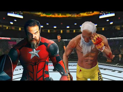 Captain Alcoholic vs. Old Bruce Lee - EA Sports UFC 4