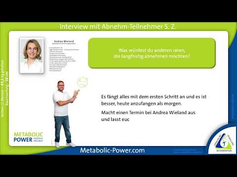 Stefan Z. 43,1 kg in 11 Monaten - abnehmen aber sicher - Andrea Wieland