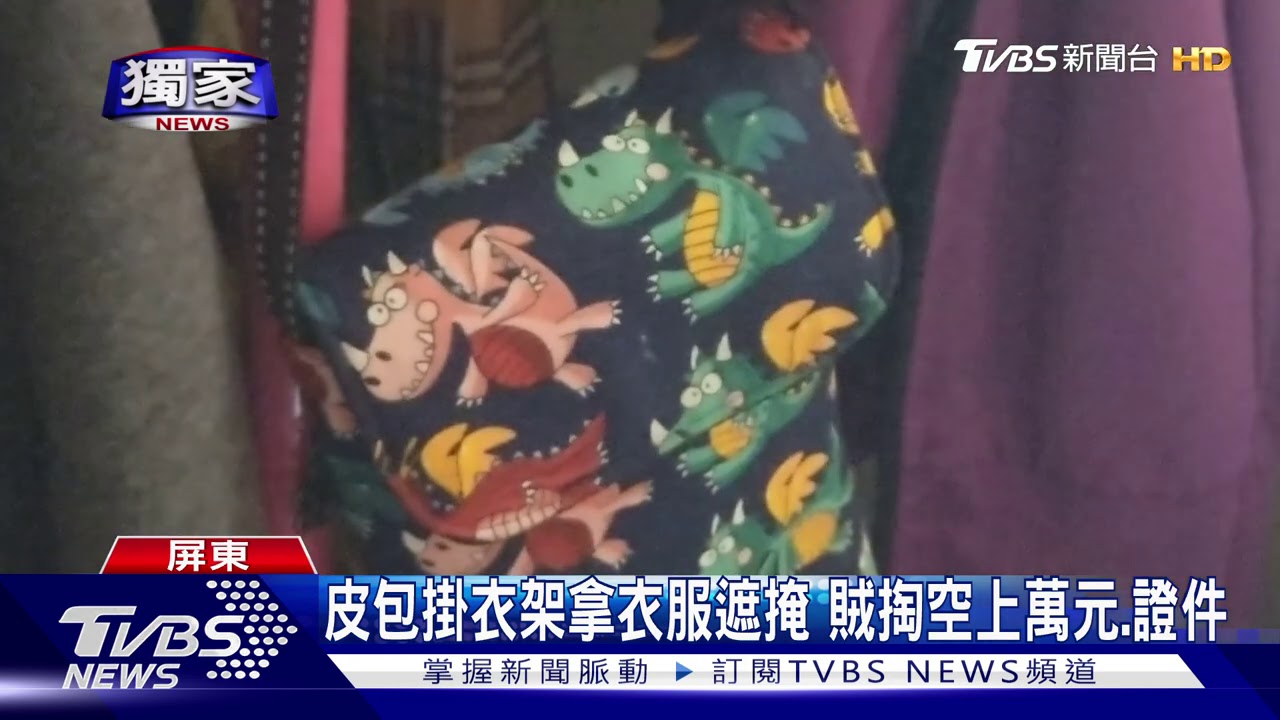 摸黑探頭探腦!怪賊破窗 鎖定婦人皮包行竊