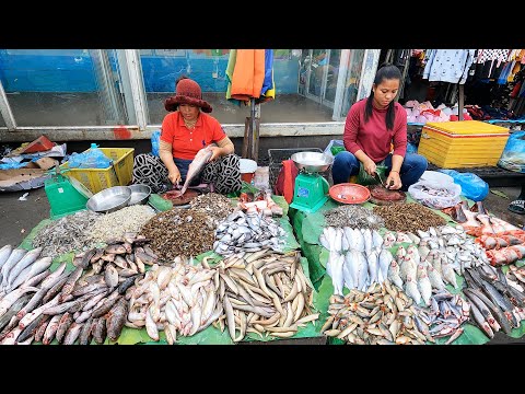 Wet Market Scenes In The Evening - River Fish, Vegetables, Seafood, Chicken & More |TourWithPapa