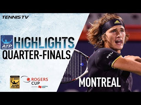 Highlights: Zverev Federer Shapovalov Haase In Montreal 2017 QF