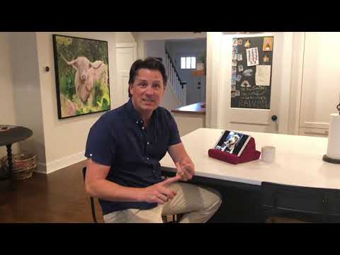 Duo Multi-Purpose Memory Foam Tablet Stand w/ Storage Pockets on QVC