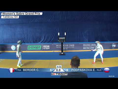 FE 2018 676 T64 16 F S Individual Moscow RUS GP YELLOW PODPASKOVA RUS vs BERDER FRA