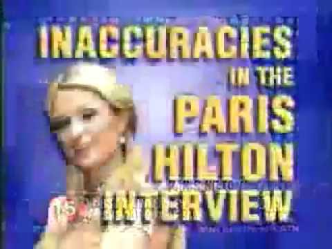 Inaccuracies in the Paris Hilton Interview - Late Show with David Letterman