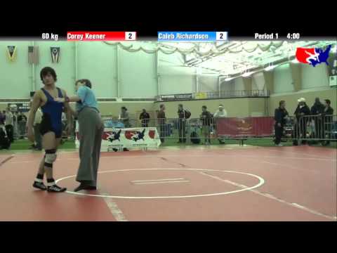 Corey Keener vs. Caleb Richardson at 2013 ASICS University Nationals - FS