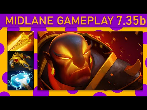 ⭐Ember Spirit 20 Kills! Mid Gameplay 7.35b - Dota 2 Top MMR