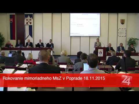 Mimoriadne MsZ v Poprade 18.11.2015