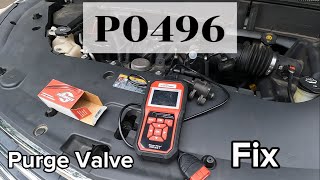 P0496 Check Engine Light Code Fix !  Chevy/GMC EVAP Purge Valve #chevrolet #channel #diy #subscribe