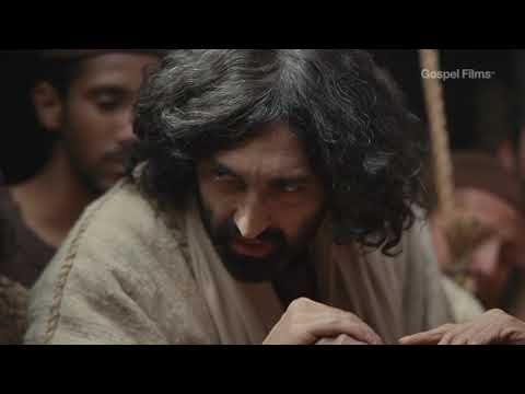 Jesus healing a paralyzed man