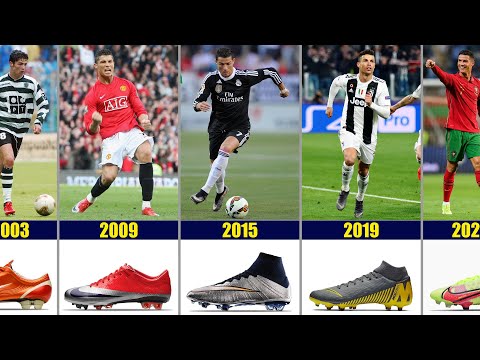 Cristiano Ronaldo - The Evolution of CR7 Football boots 2002-2022