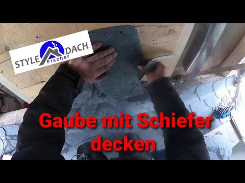Live vom Schieferdach in Bad Lausick - Gaube mit Schiefer decken