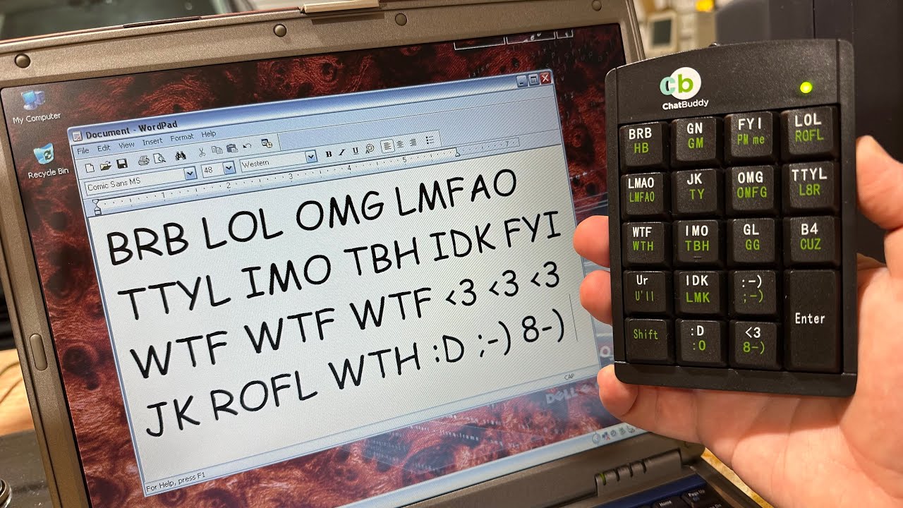 The Chat Buddy Keyboard WTF LMAO IDK :O