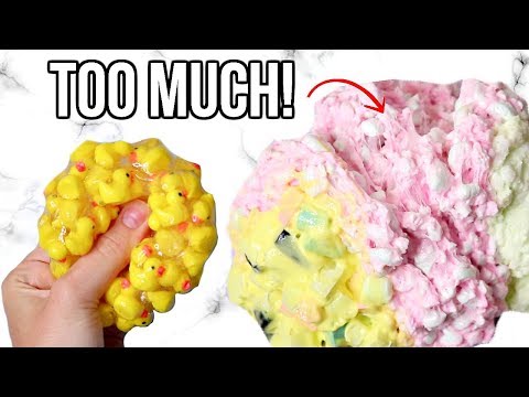 ADDING TOO MANY INGREDIENTS INTO SLIME! Adding Too Much of Everything Into Slime! Video
