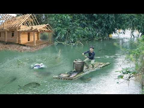 Catching giant fish in the stream, harvesting watermelons to sell, earning money to buy a generator