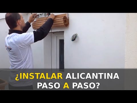 Como instalar una persiana alicantina