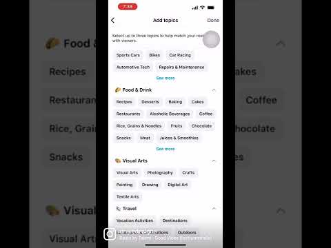 How to add topics or tags in instagram reels?