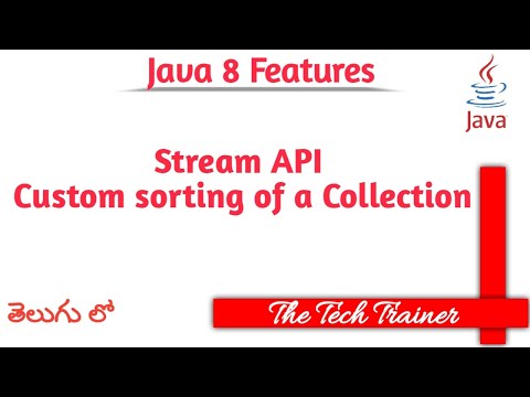 Custom Sorting Of Collection Using Stream Api Java Java8 Java8stream Telugu The Tech Trainer