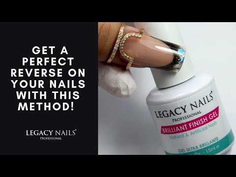 Get a perfect reverse on your nails with this Method! | LEGACY NAILS