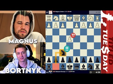 CRAZY TUESDAY! GM Magnus Carlsen vs GM Oleksandr Bortnyk