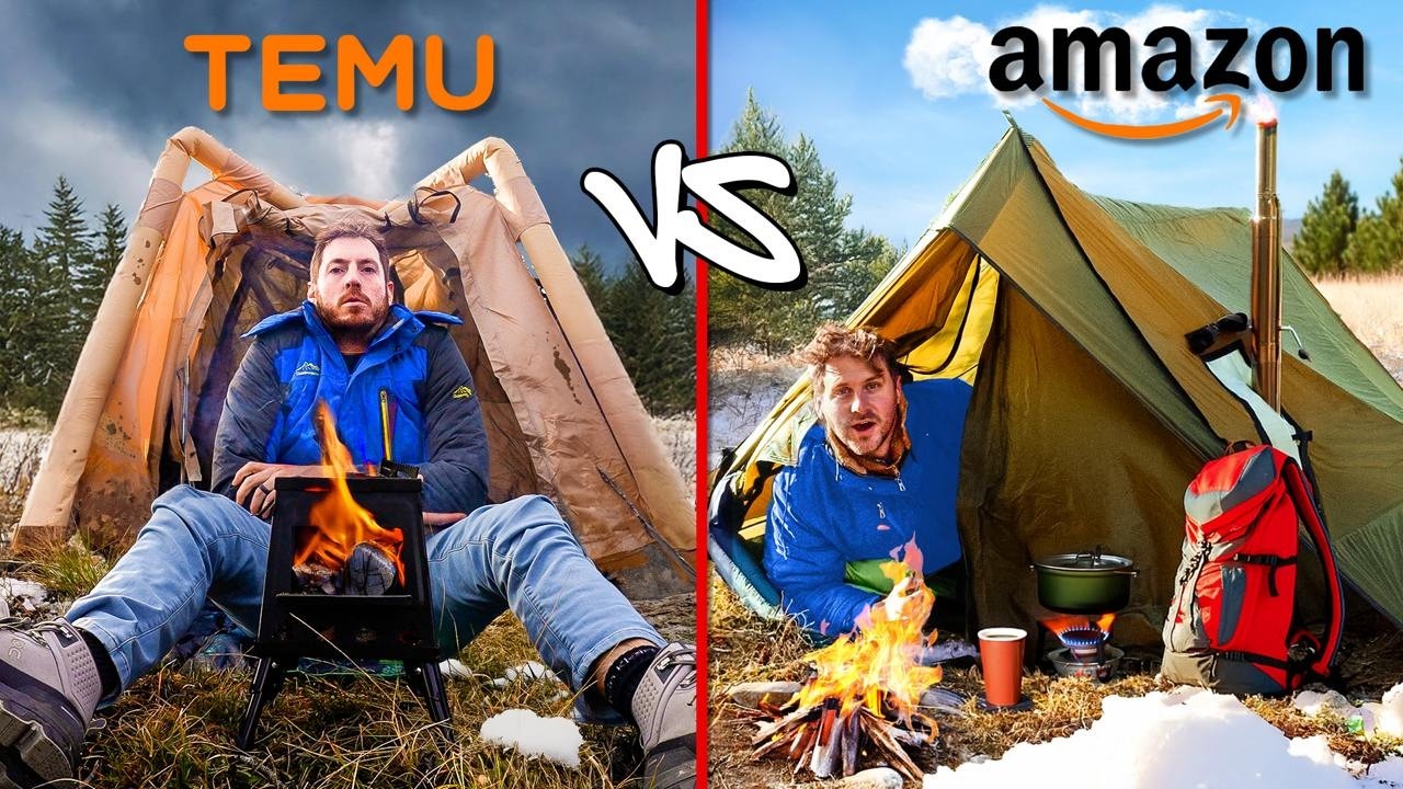 Amazon VS Temu Overnight Survival Challenge!
