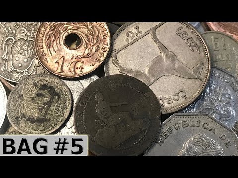 CRAZY WORLD COIN SEARCH Half Pound Bag w/Rare & Hard To Find Countries (+Silver) - Hunt #5
