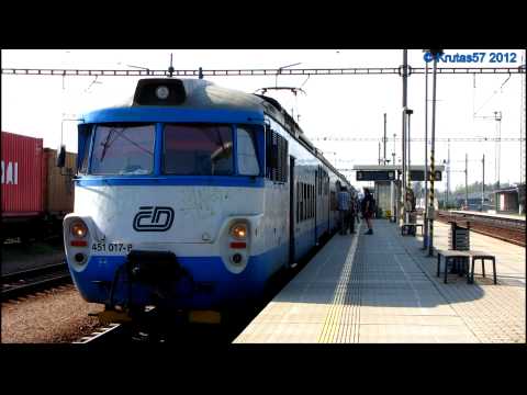 ČD 451.017-018+045-046 na Os2541, Praha-Uhříněves, 30.4.2012