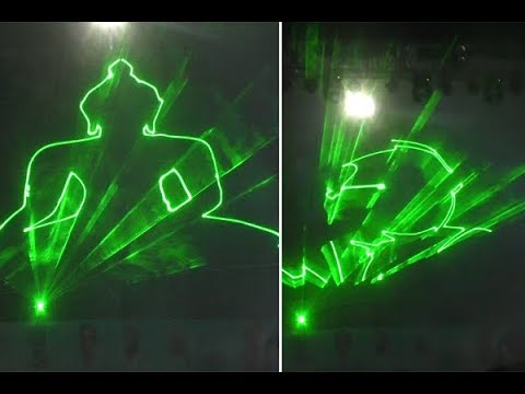 तीन दिवस लातुरच्या रेल्वे स्थानकावर चालला लेजर शो
